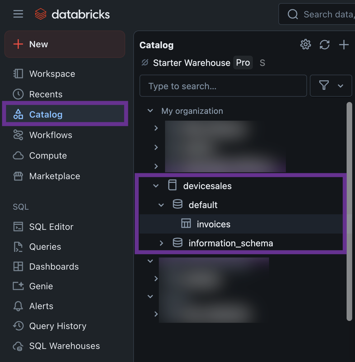 databricks catalog