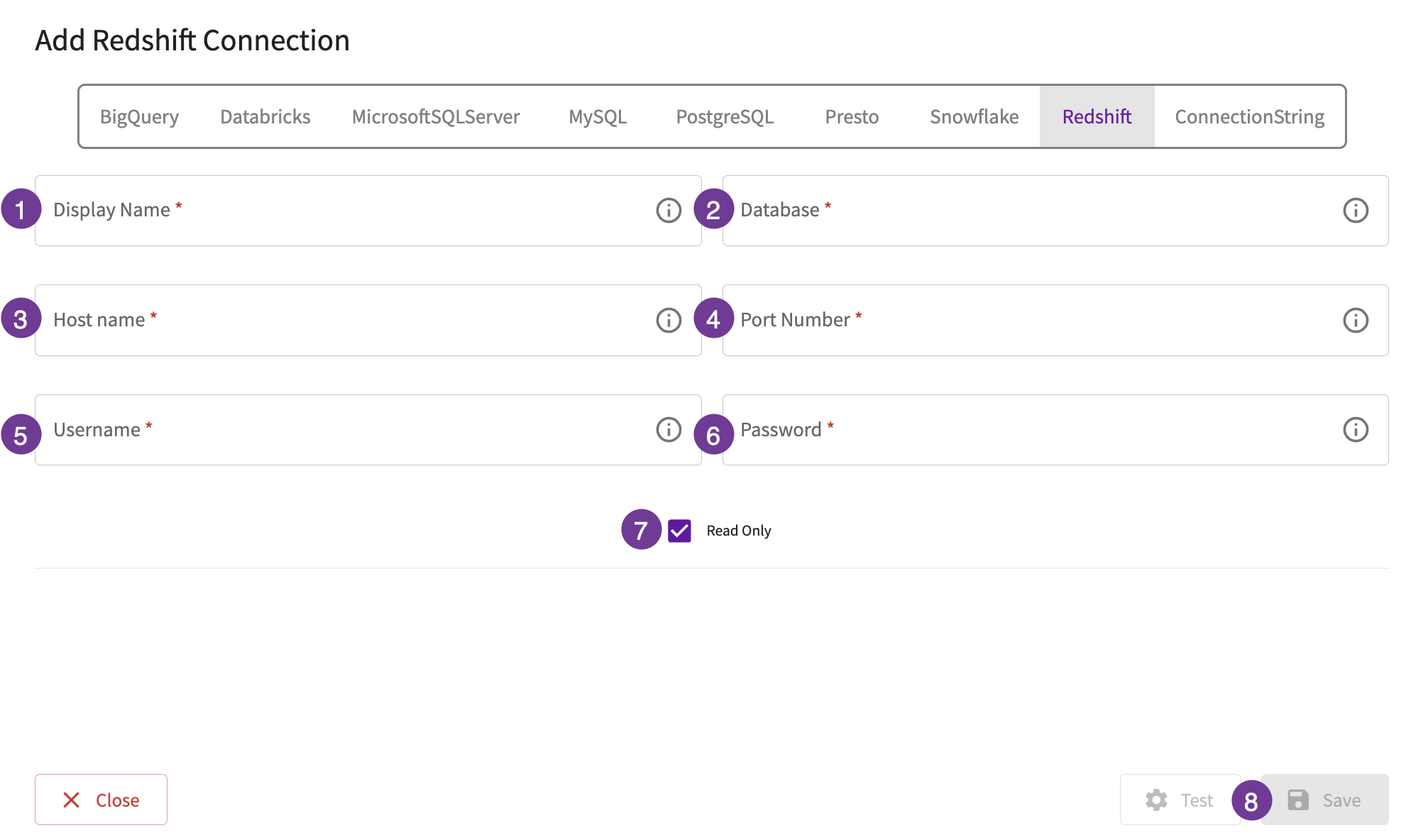 Redshift database