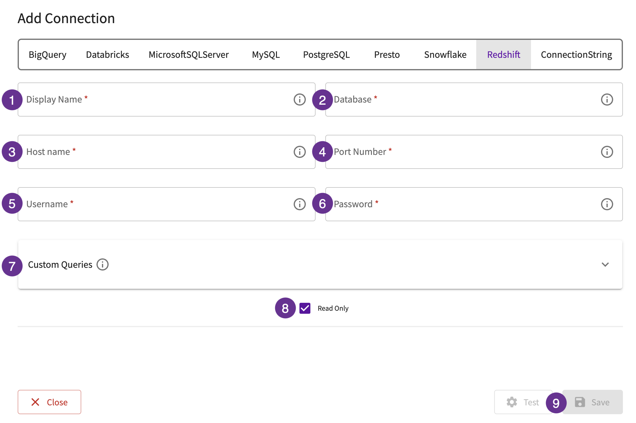 Redshift database