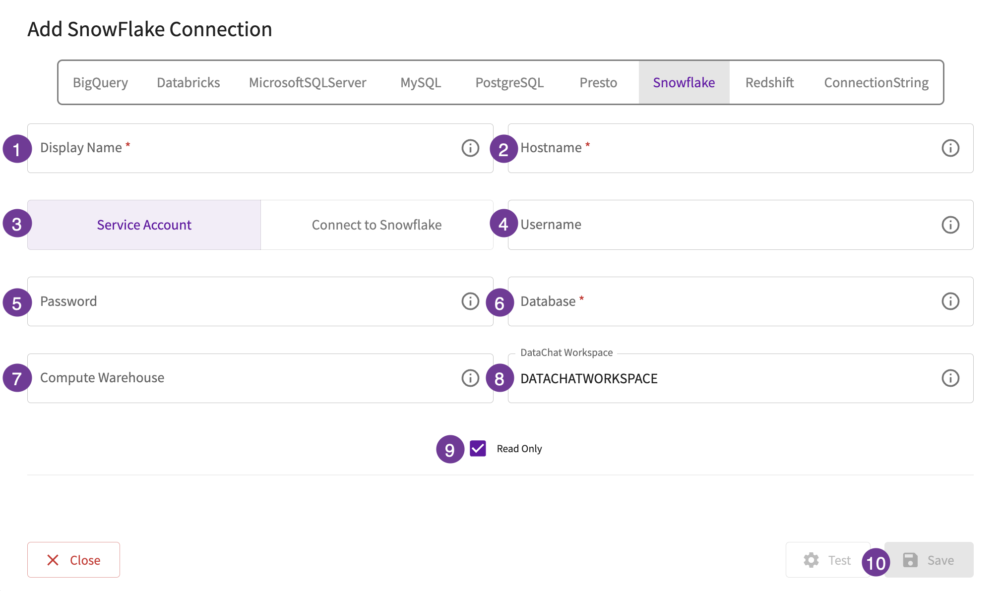 Snowflake database