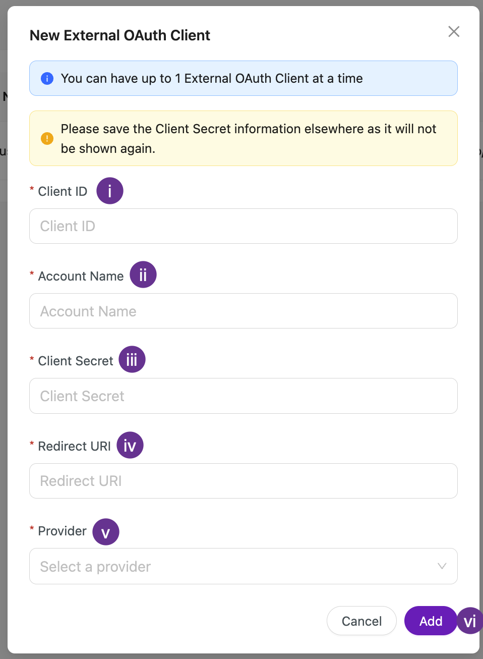 oauth form