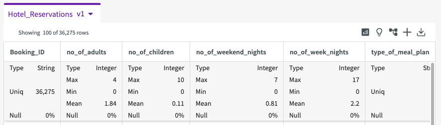 Describe dataset